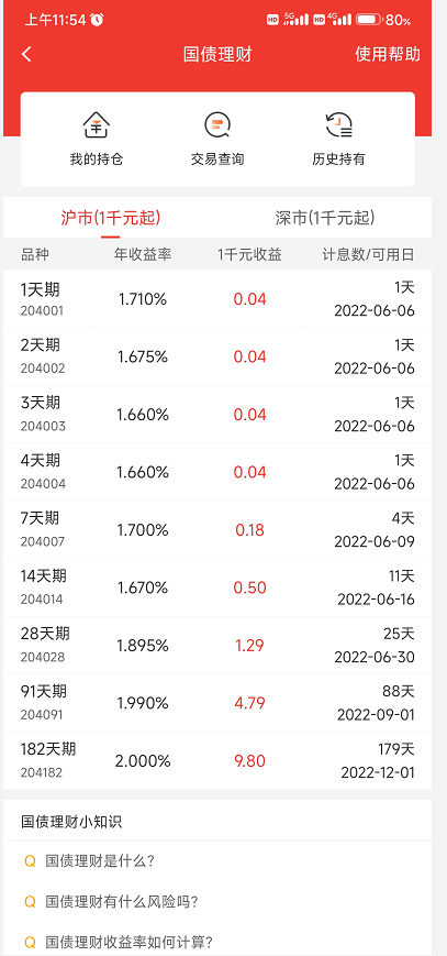 股票不开市可以买国债逆回购吗？